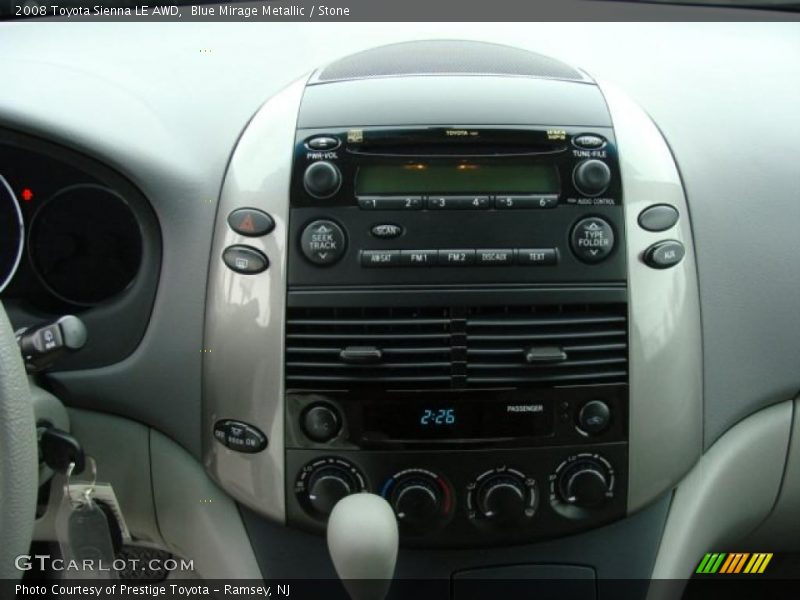 Blue Mirage Metallic / Stone 2008 Toyota Sienna LE AWD