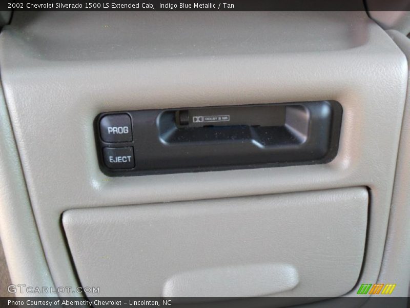 Indigo Blue Metallic / Tan 2002 Chevrolet Silverado 1500 LS Extended Cab