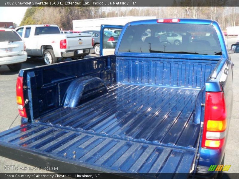 Indigo Blue Metallic / Tan 2002 Chevrolet Silverado 1500 LS Extended Cab