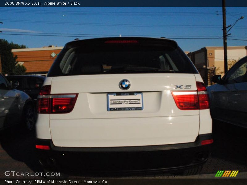 Alpine White / Black 2008 BMW X5 3.0si