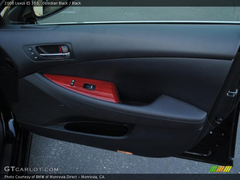 Obsidian Black / Black 2008 Lexus ES 350
