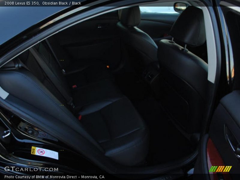 Obsidian Black / Black 2008 Lexus ES 350