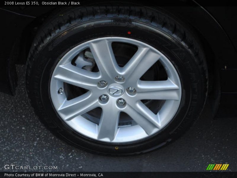 Obsidian Black / Black 2008 Lexus ES 350