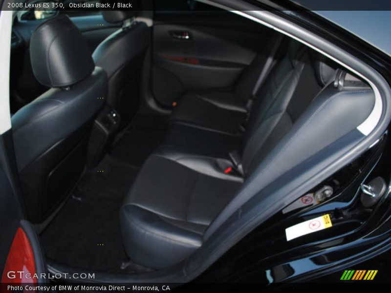 Obsidian Black / Black 2008 Lexus ES 350