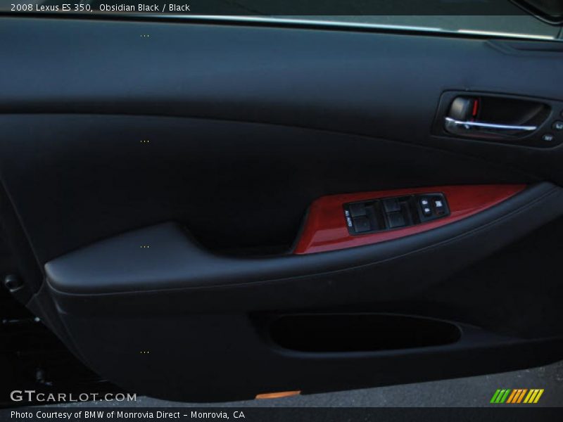 Obsidian Black / Black 2008 Lexus ES 350
