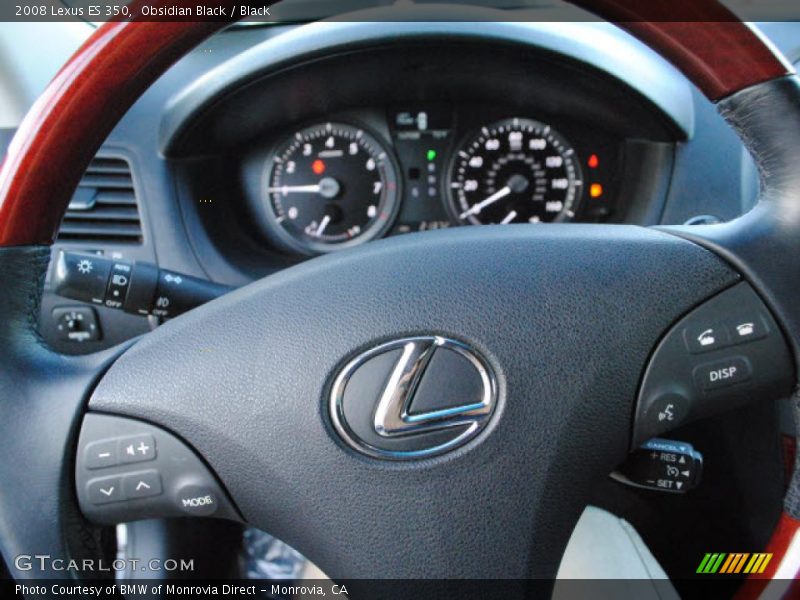 Obsidian Black / Black 2008 Lexus ES 350