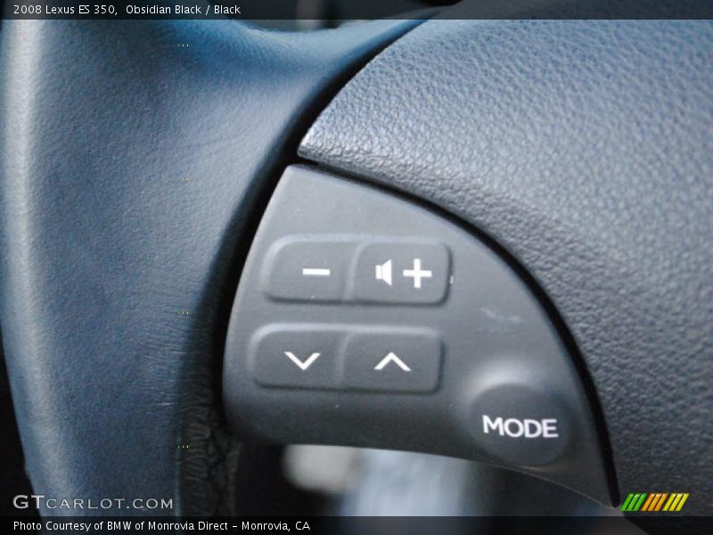 Obsidian Black / Black 2008 Lexus ES 350