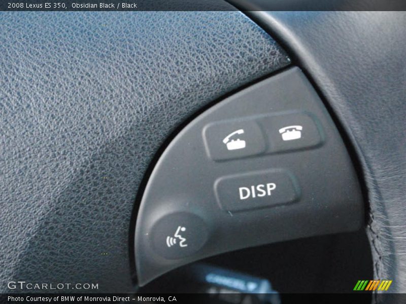 Obsidian Black / Black 2008 Lexus ES 350