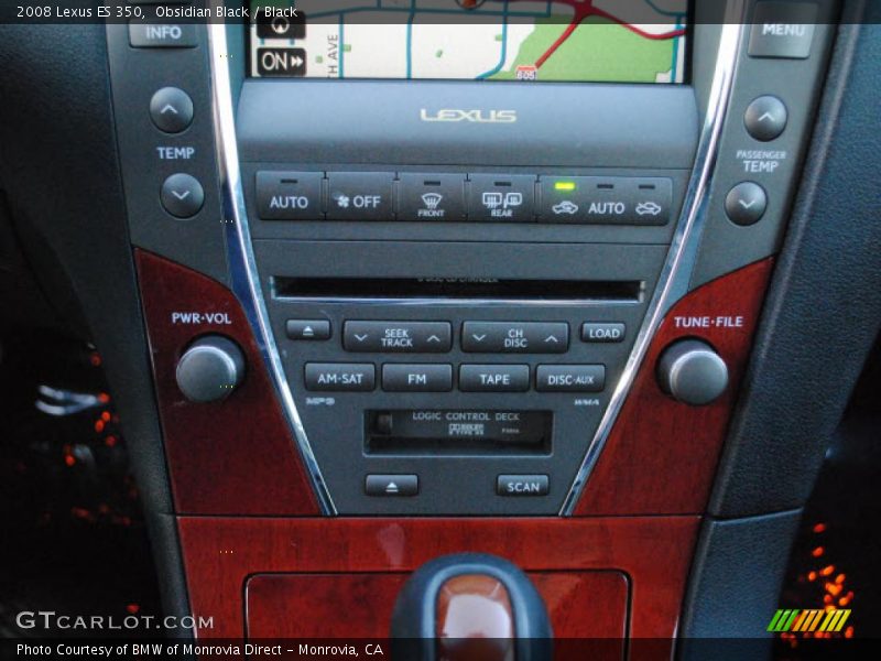 Obsidian Black / Black 2008 Lexus ES 350