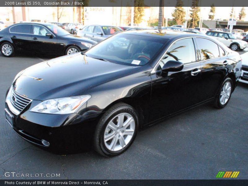 Obsidian Black / Black 2008 Lexus ES 350