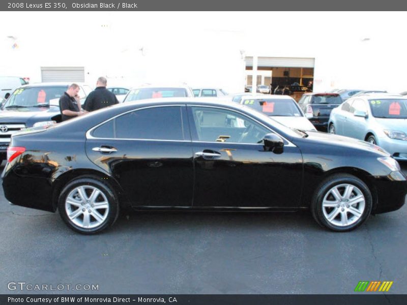 Obsidian Black / Black 2008 Lexus ES 350