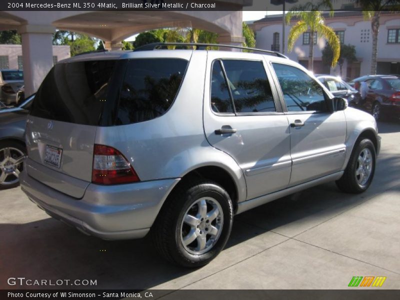 Brilliant Silver Metallic / Charcoal 2004 Mercedes-Benz ML 350 4Matic