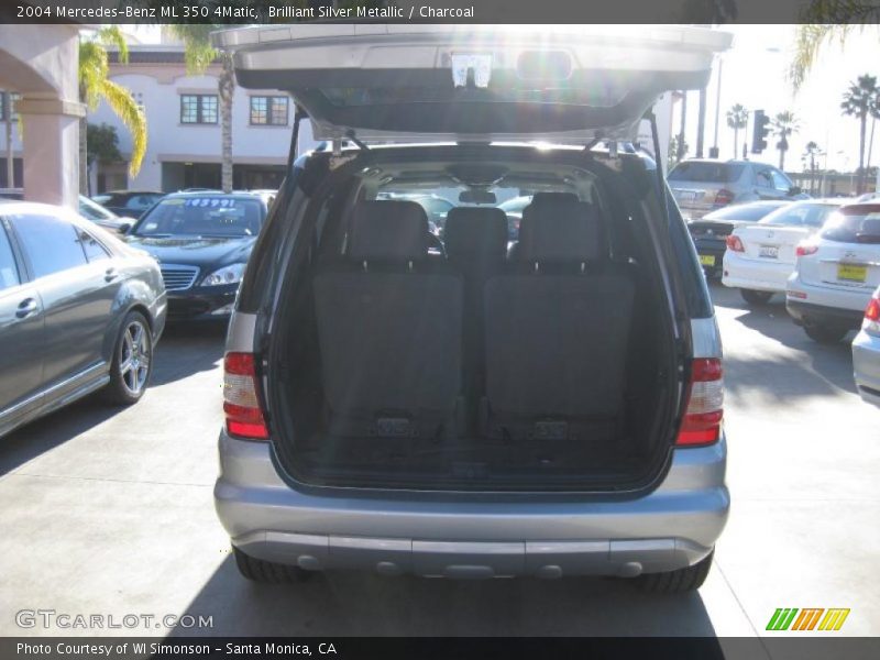 Brilliant Silver Metallic / Charcoal 2004 Mercedes-Benz ML 350 4Matic