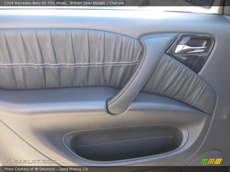 Brilliant Silver Metallic / Charcoal 2004 Mercedes-Benz ML 350 4Matic