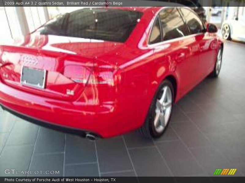 Brilliant Red / Cardamom Beige 2009 Audi A4 3.2 quattro Sedan