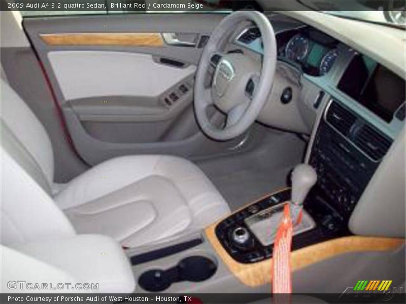 Brilliant Red / Cardamom Beige 2009 Audi A4 3.2 quattro Sedan