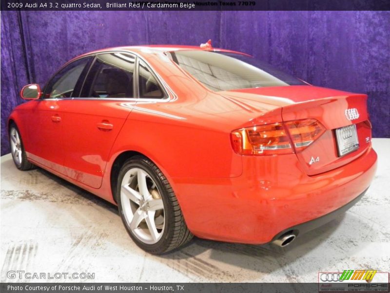 Brilliant Red / Cardamom Beige 2009 Audi A4 3.2 quattro Sedan