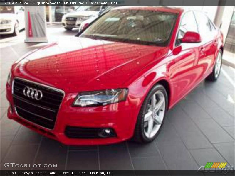 Brilliant Red / Cardamom Beige 2009 Audi A4 3.2 quattro Sedan