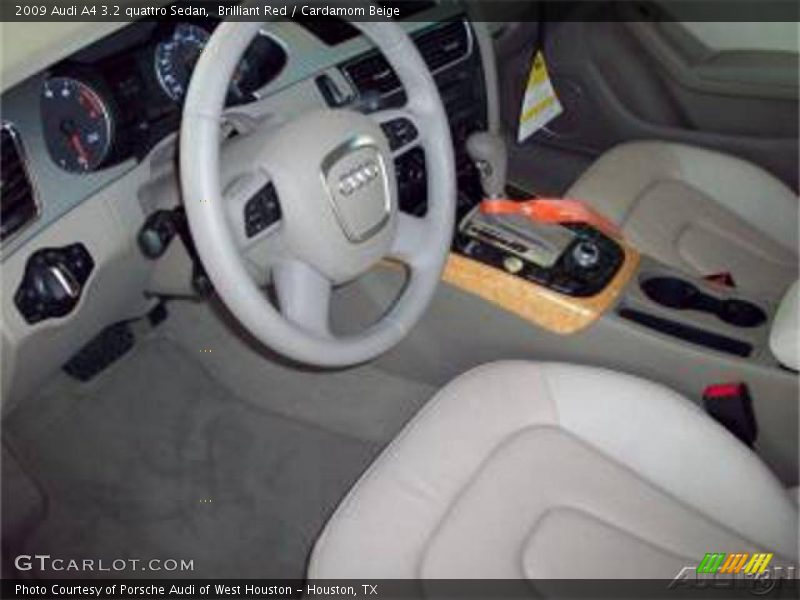 Brilliant Red / Cardamom Beige 2009 Audi A4 3.2 quattro Sedan