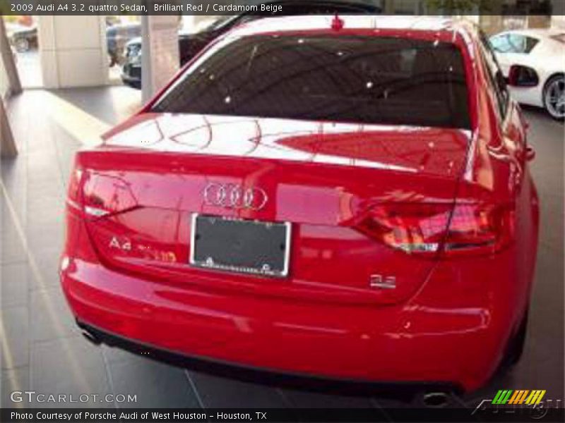 Brilliant Red / Cardamom Beige 2009 Audi A4 3.2 quattro Sedan