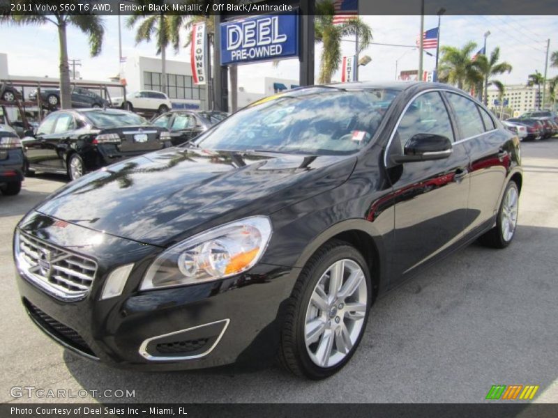 Ember Black Metallic / Off Black/Anthracite 2011 Volvo S60 T6 AWD