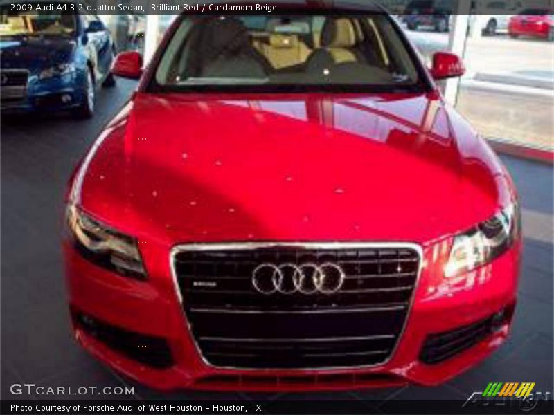 Brilliant Red / Cardamom Beige 2009 Audi A4 3.2 quattro Sedan