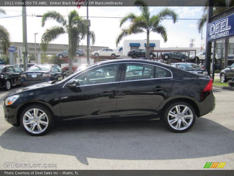 Ember Black Metallic / Off Black/Anthracite 2011 Volvo S60 T6 AWD