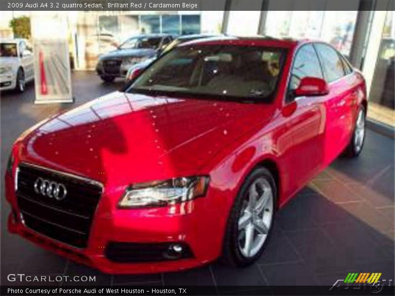 Brilliant Red / Cardamom Beige 2009 Audi A4 3.2 quattro Sedan