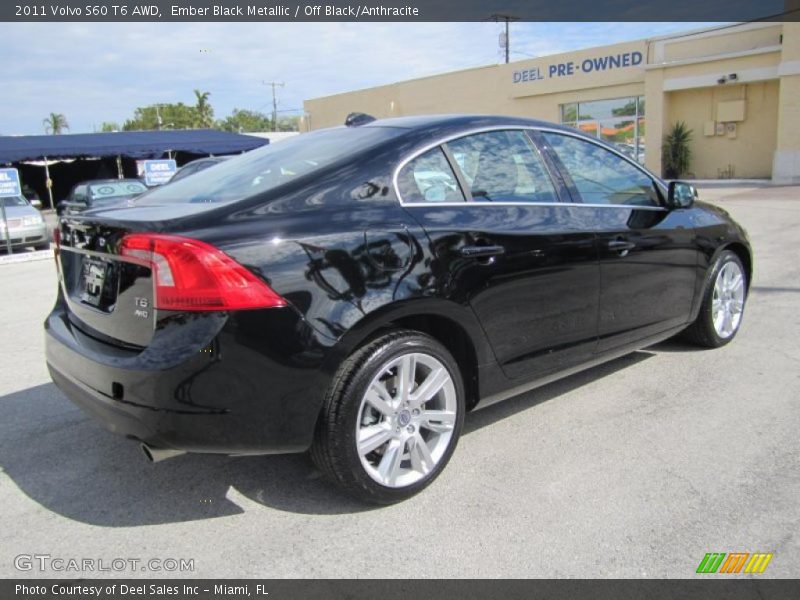 Ember Black Metallic / Off Black/Anthracite 2011 Volvo S60 T6 AWD