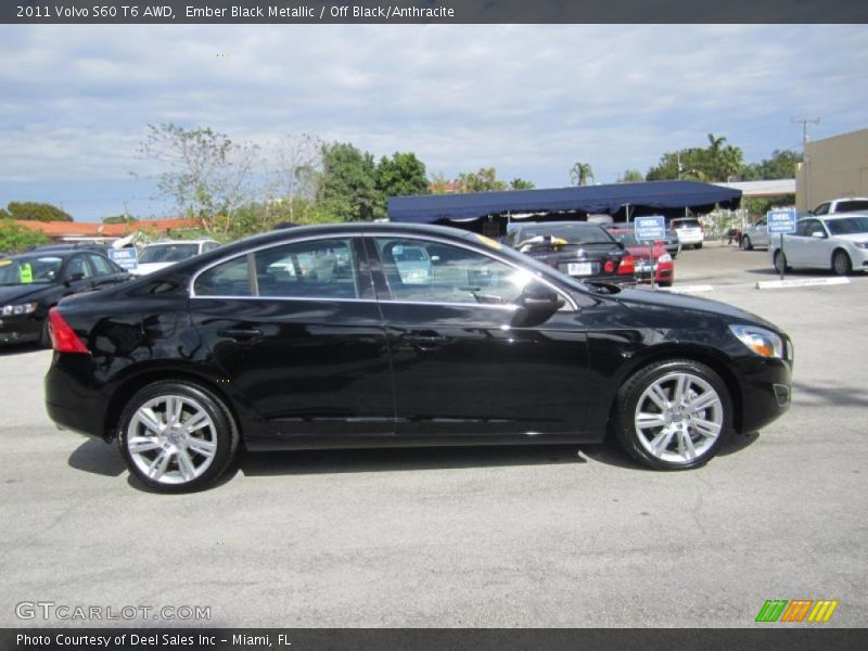 Ember Black Metallic / Off Black/Anthracite 2011 Volvo S60 T6 AWD