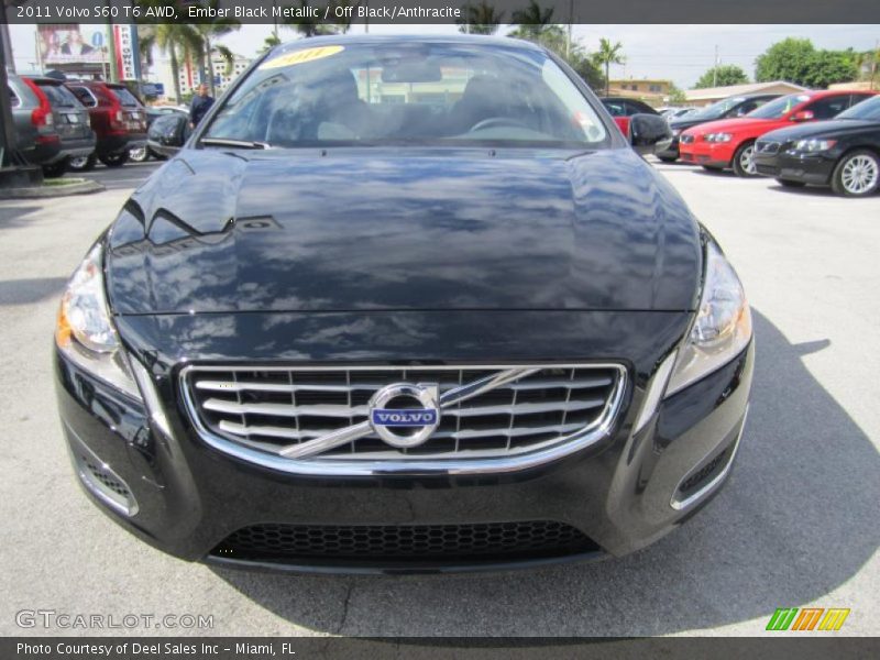 Ember Black Metallic / Off Black/Anthracite 2011 Volvo S60 T6 AWD