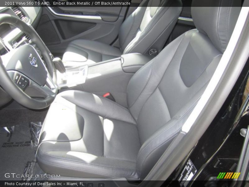 Ember Black Metallic / Off Black/Anthracite 2011 Volvo S60 T6 AWD