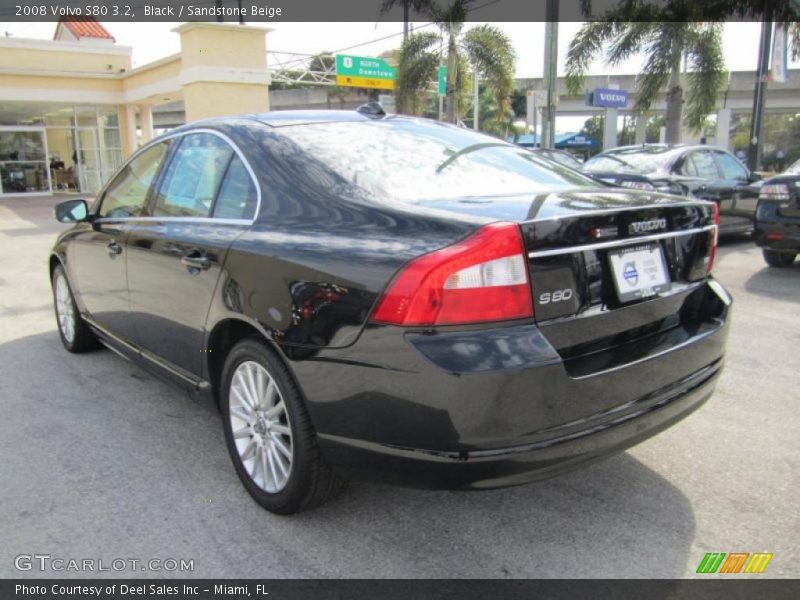 Black / Sandstone Beige 2008 Volvo S80 3.2