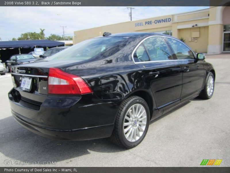 Black / Sandstone Beige 2008 Volvo S80 3.2