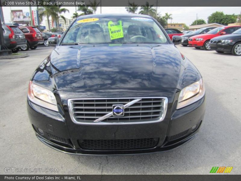 Black / Sandstone Beige 2008 Volvo S80 3.2