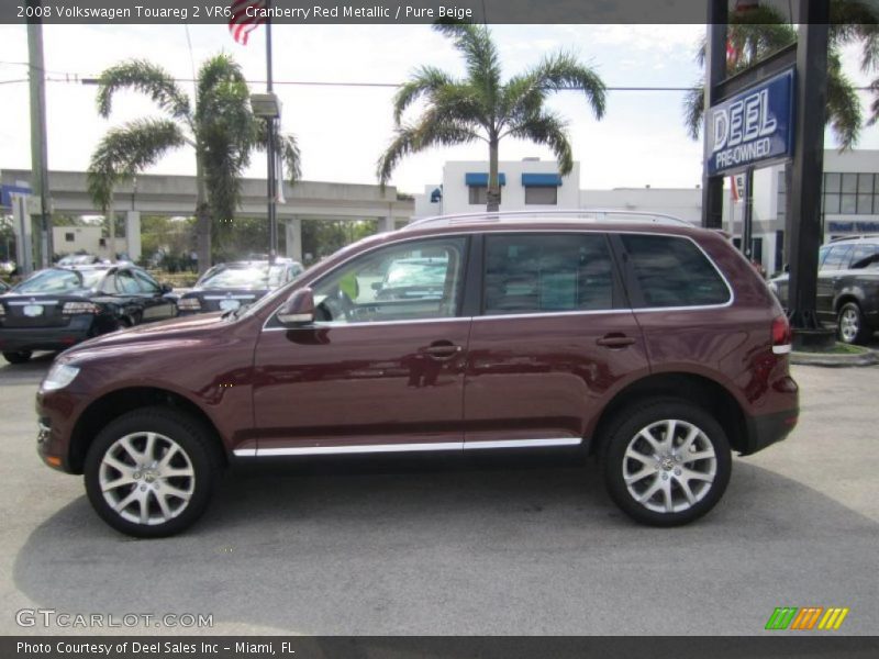 Cranberry Red Metallic / Pure Beige 2008 Volkswagen Touareg 2 VR6