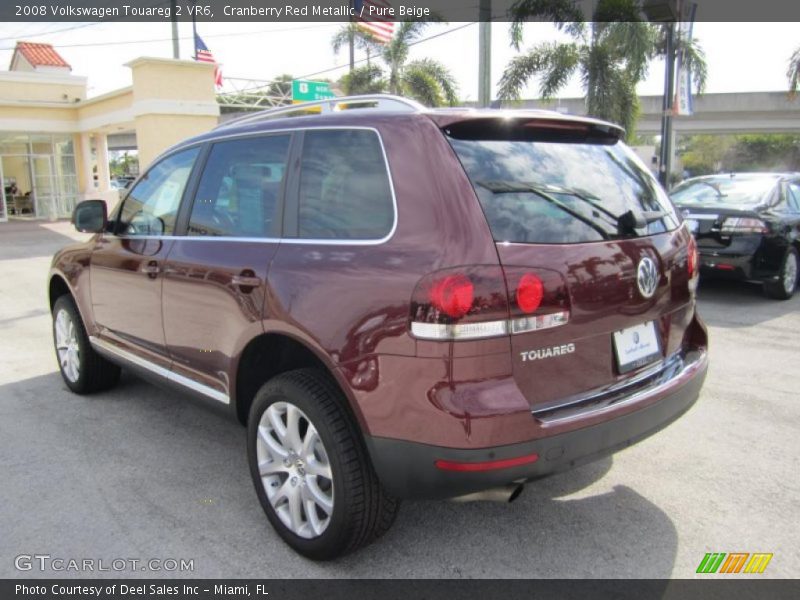 Cranberry Red Metallic / Pure Beige 2008 Volkswagen Touareg 2 VR6