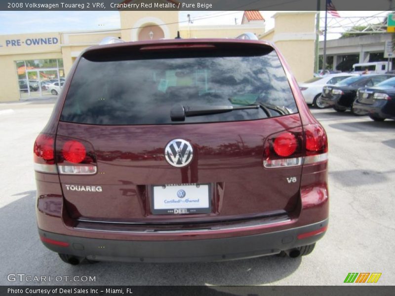 Cranberry Red Metallic / Pure Beige 2008 Volkswagen Touareg 2 VR6