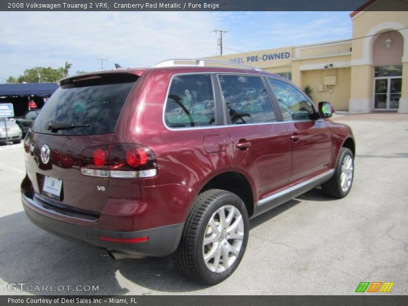 Cranberry Red Metallic / Pure Beige 2008 Volkswagen Touareg 2 VR6