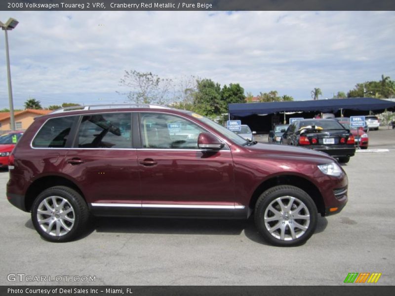 Cranberry Red Metallic / Pure Beige 2008 Volkswagen Touareg 2 VR6