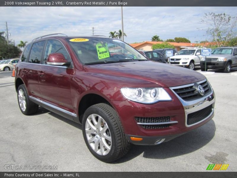 Cranberry Red Metallic / Pure Beige 2008 Volkswagen Touareg 2 VR6