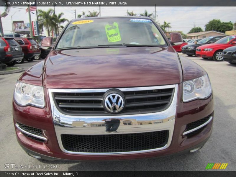 Cranberry Red Metallic / Pure Beige 2008 Volkswagen Touareg 2 VR6