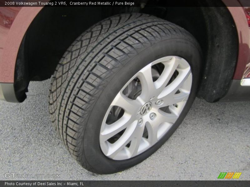 Cranberry Red Metallic / Pure Beige 2008 Volkswagen Touareg 2 VR6