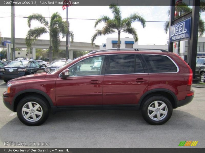 Ruby Red Metallic / Taupe 2007 Volvo XC90 3.2