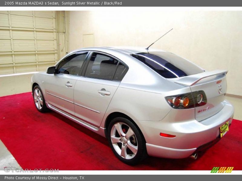 Sunlight Silver Metallic / Black/Red 2005 Mazda MAZDA3 s Sedan