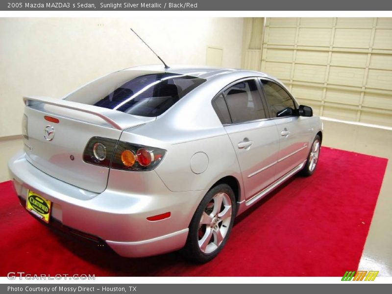 Sunlight Silver Metallic / Black/Red 2005 Mazda MAZDA3 s Sedan