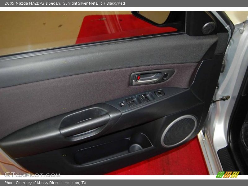 Sunlight Silver Metallic / Black/Red 2005 Mazda MAZDA3 s Sedan