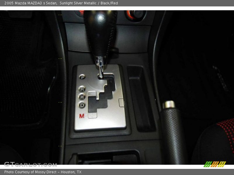 Sunlight Silver Metallic / Black/Red 2005 Mazda MAZDA3 s Sedan
