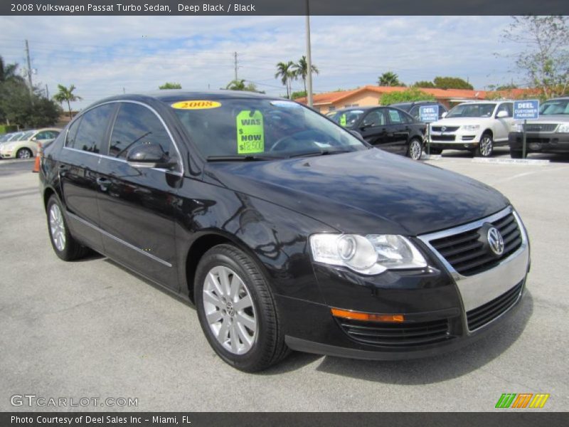 Deep Black / Black 2008 Volkswagen Passat Turbo Sedan
