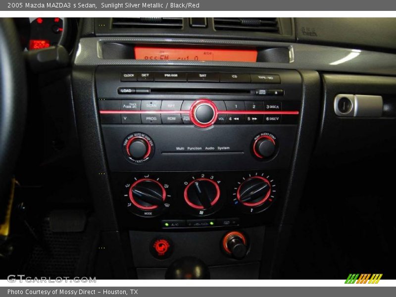 Sunlight Silver Metallic / Black/Red 2005 Mazda MAZDA3 s Sedan